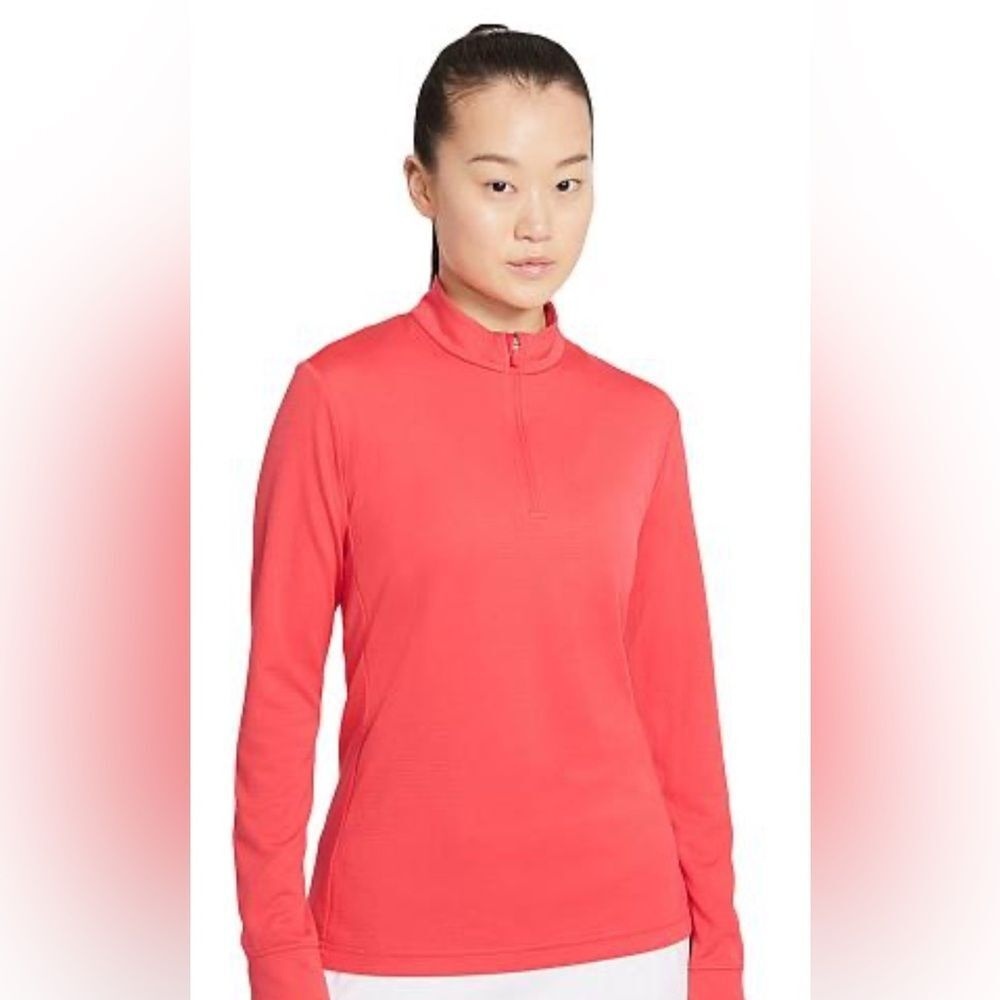 Nike Womens Dri Fit UV Victory Womens 1/4 Zip Red Pullover Size XXL - Picture 1 of 7